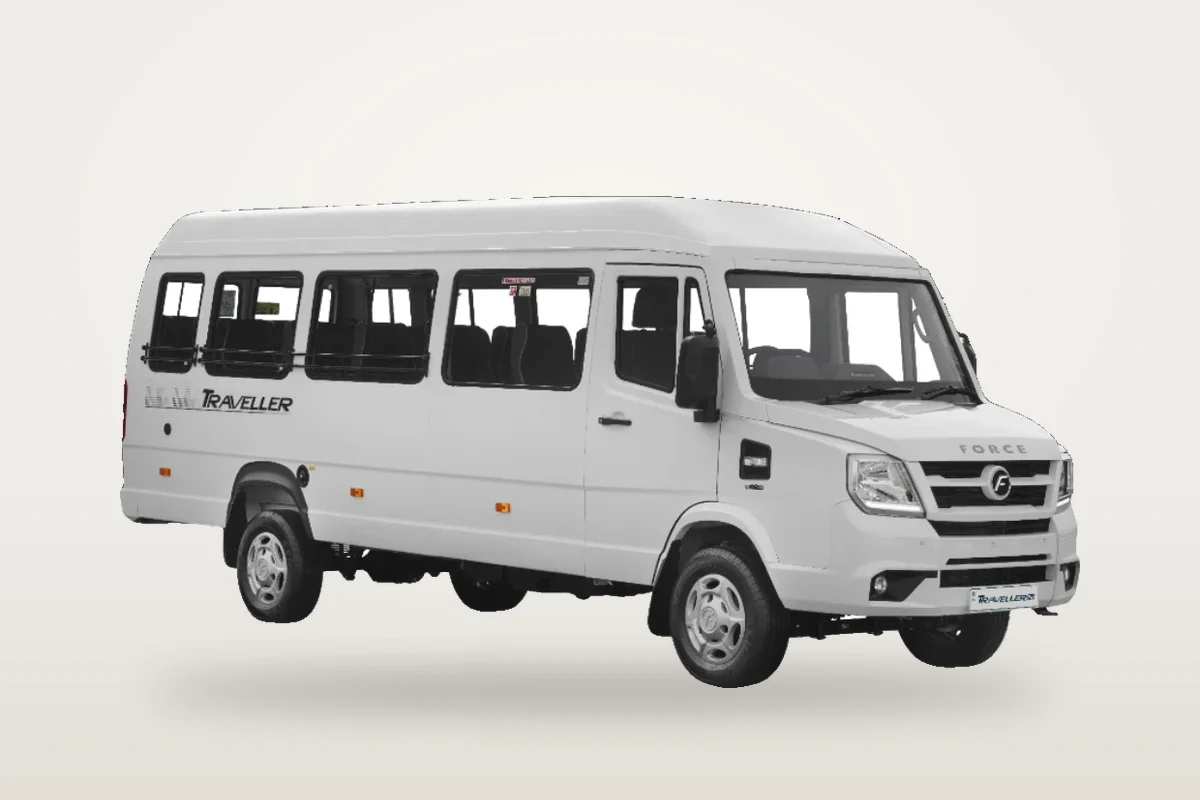 White Force Tempo Traveller, front three-quarter view